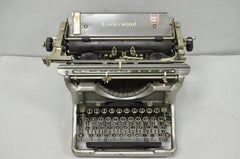 Vintage 1930s Underwood Model 6 (?) Grey Color Manual Typewriter