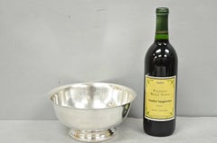 Ciotola da portata vintage Gorham YC780 in stile Mid-Century Modern, placcata argento, 8"