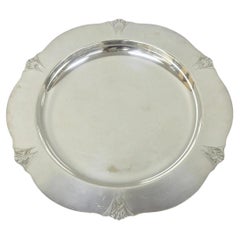 Vintage Victor SP Co Art Deco Silver Plated Charger Serving Dish Platter Plate