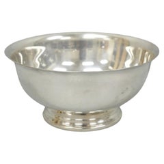 Vintage Mid Century Modern Gorham YC780 8" Silver Plated Serving Bowl (B)