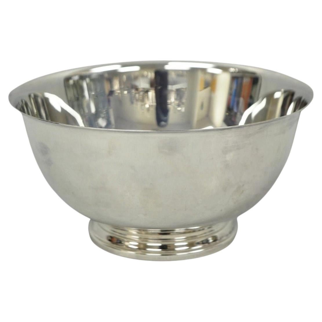 Pre-owned Oneida Vintage Mid Century Modern Paul Revere  Silver Plate 8" Round Serving Bowl