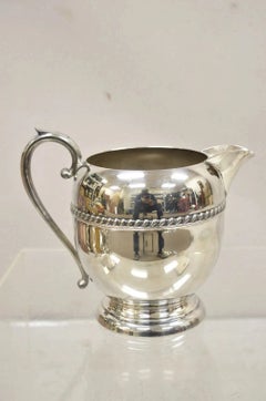 Vintage Sheridan Victorian Silver Plated Bulbous Lemonade Water Pitcher