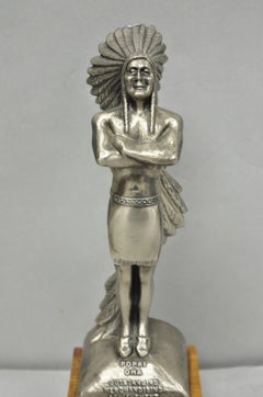 Vintage 1970s POPAI OMA Store Display Award Trophy Native American Chief Figure