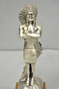Vintage 1960s POPAI OMA Store Display Award Trophy Native American Chief Figure