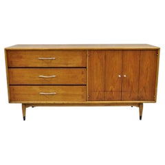 Vintage Lane Acclaim Mid Century Modern Walnut Dovetail Buffet Credenza Cabinet
