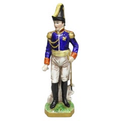 Vintage Capodimonte Italian Porcelain Napoleonic General Figurine Statue 7282- B
