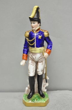 Vintage Capodimonte Italian Porcelain Napoleonic General Figurine Statue 7282- B