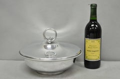 Vintage BW Buenilum Silver Plated Aluminum Art Nouveau Covered Serving Dish