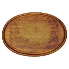 Vassoio vintage in teak stile Mid-Century Modern di Henning Koppel per Georg Jensen