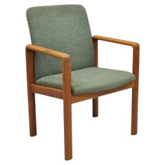 Vintage Schou Andersen Mobelfabrik Mid Century Danish Modern Teak Wood Arm Chair