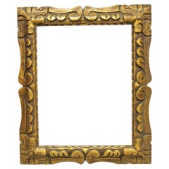 Vintage Italian Hollywood Regency Gold Gilt Wood Art Picture Frame 18.25 x 15.5