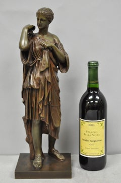Antique 19th C. Ferdinand Barbedienne Bronze Diana Gabies Statue Sculpture