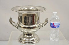 Urne im Vintage-Regency-Stil, versilbert, Trophäenpokal, Champagnerkühler, Eiskübel