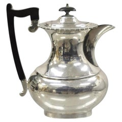 English Victorian Sheffield James Ramsay Dundee Silver Plated Coffee Tea Pot