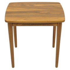 Contemporary Mid Century Danish Modern Style Small Teak Drinks Side Table