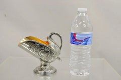 Vintage Raimond Victorian Silver Plated Copper Pedestal Sugar Scuttle Bowl
