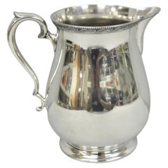 Vintage N.S. Co Victorian Bulbous Silver Plated Lemonade Beverage Water Pitcher