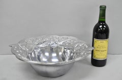 Vintage Lenox Dragonfly & Butterfly Meadow Art Nouveau Cast Aluminum Salad Bowl