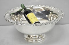 Vintage Gorham Newport YB 271 Victorian Silver Plated Grapevine Punch Bowl
