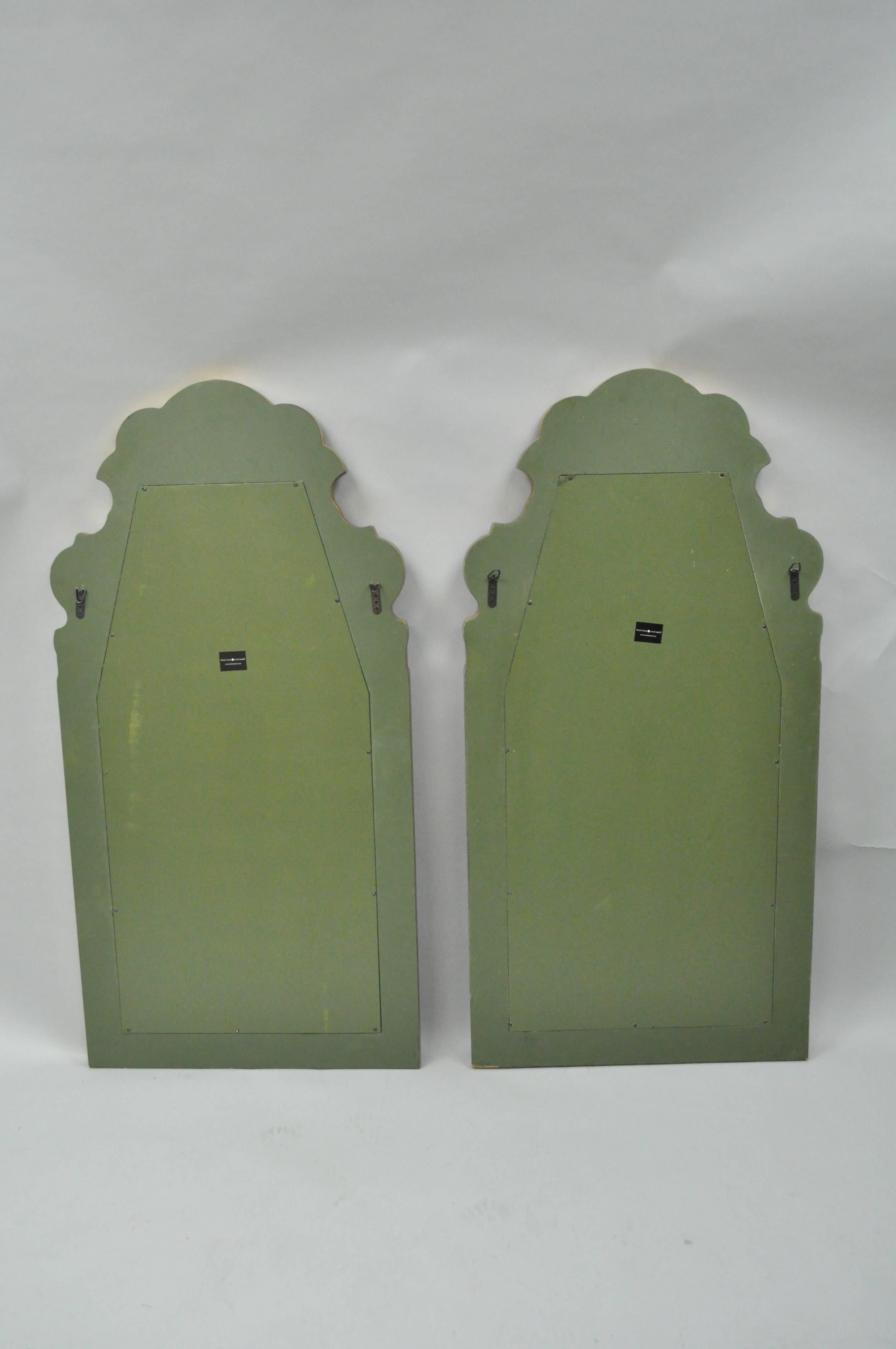 Pair of Bunny Williams for Mirror Image Home Sapphire Blue and Gold Wall Mirrors In Good Condition In Philadelphia, PA