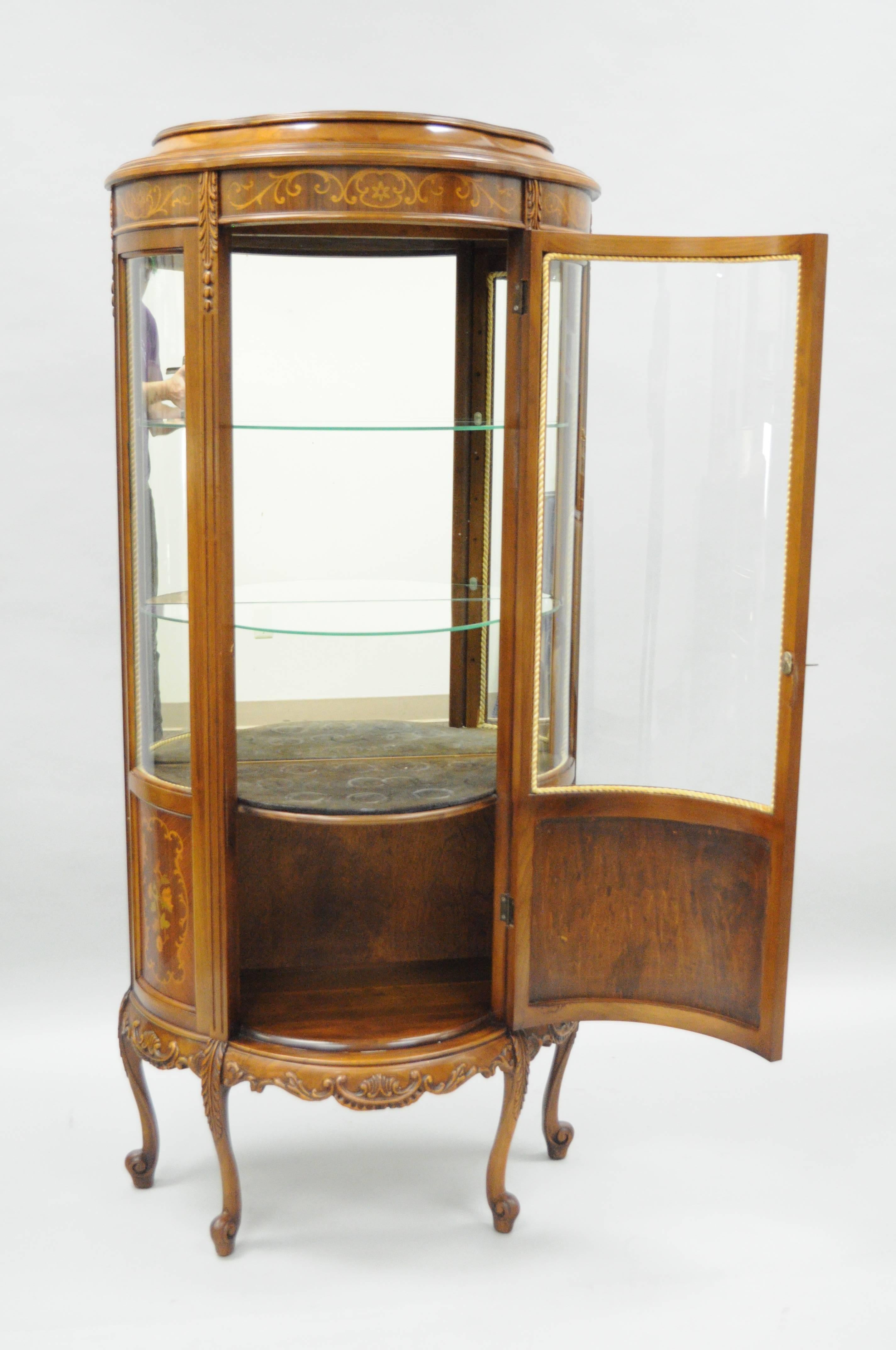 french style curio cabinet