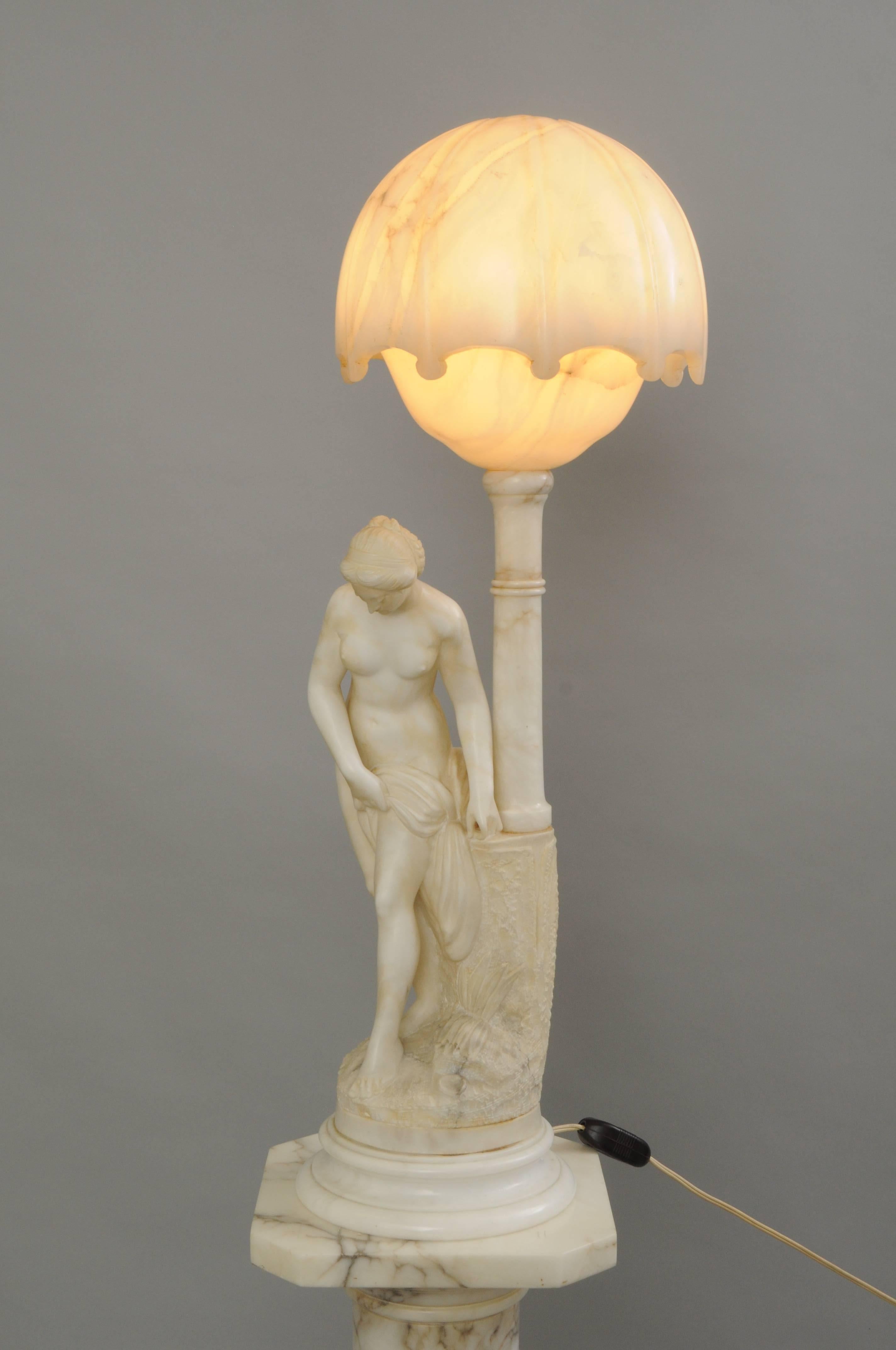 alabaster marble lamps