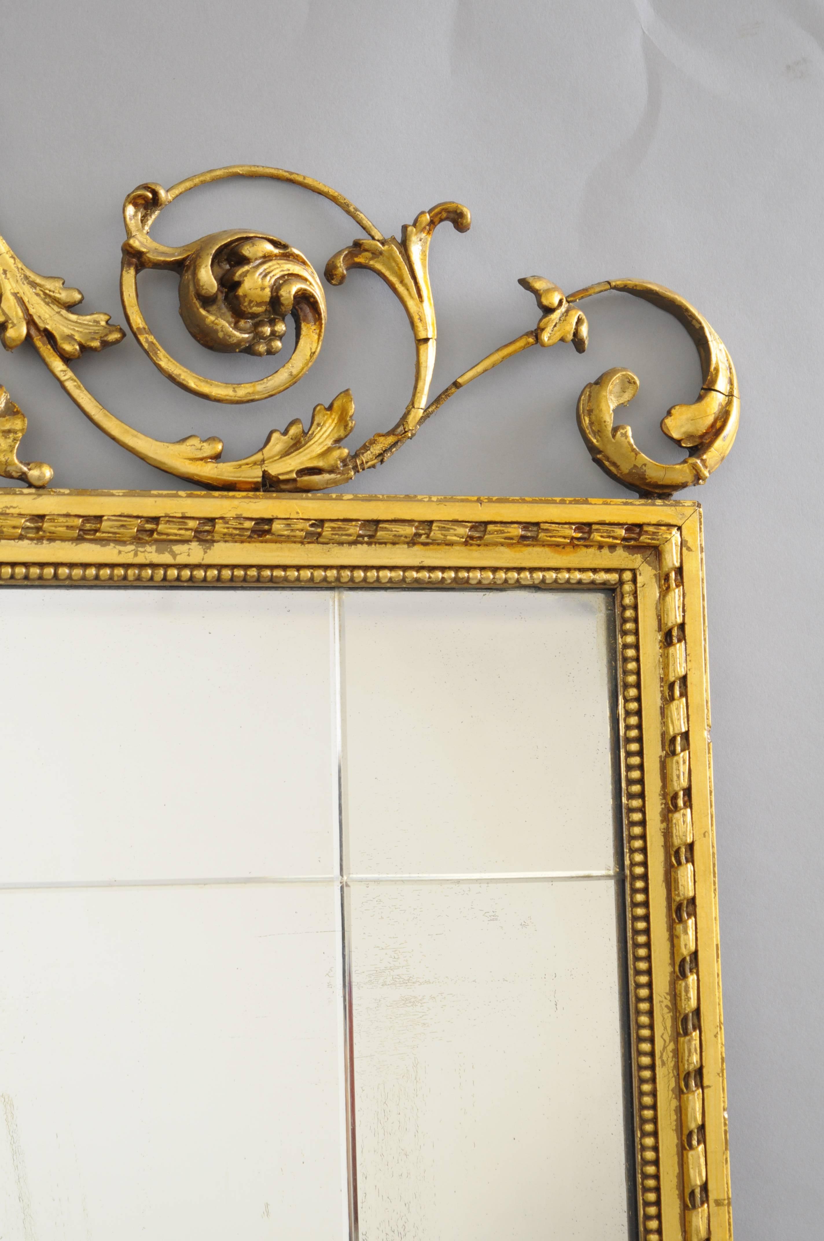 antique rectangle mirror