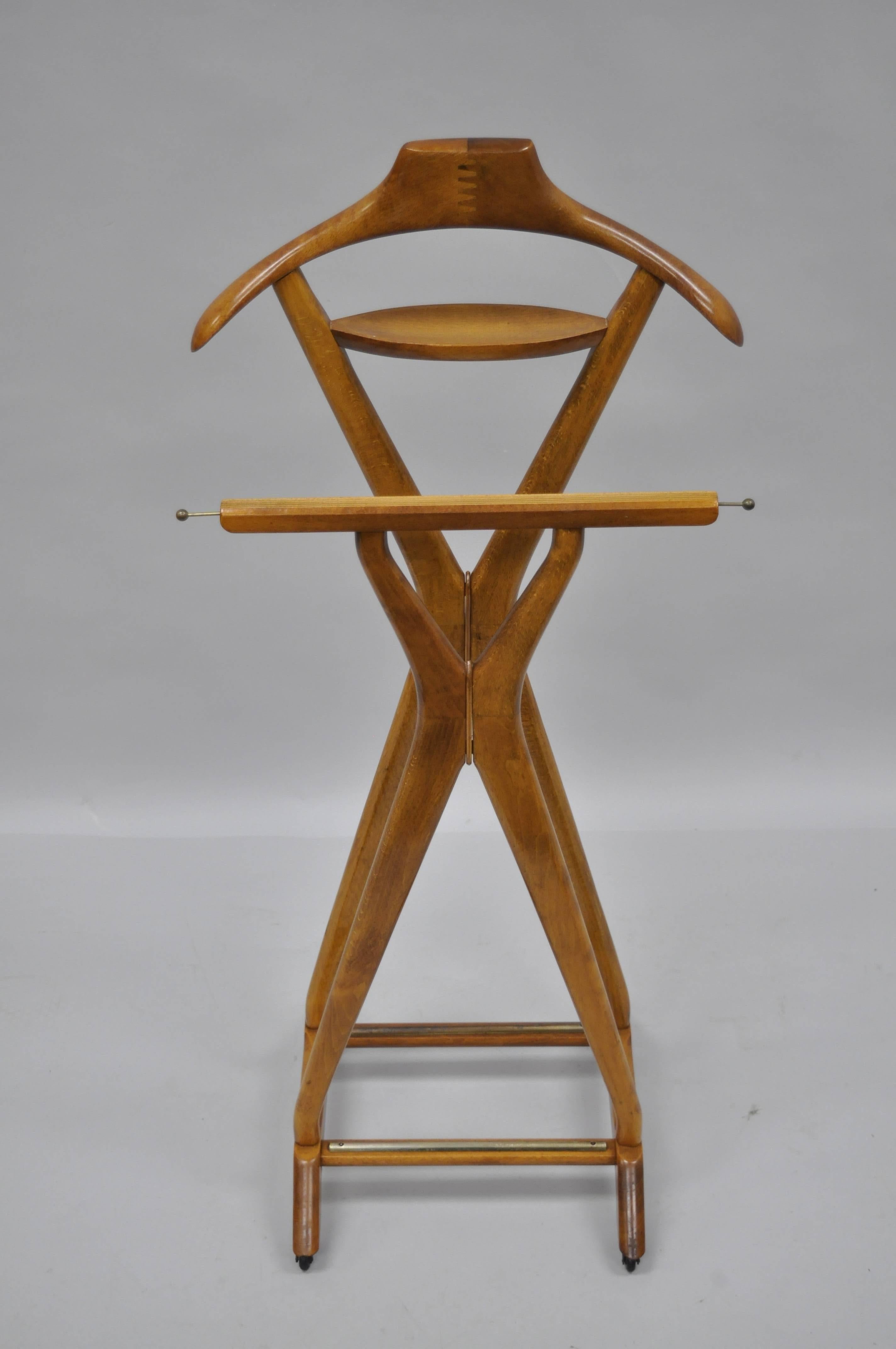 Brass Italian Modernist Clothing Suit Valet Stand by Ico Parisi for Fratelli Reguitti