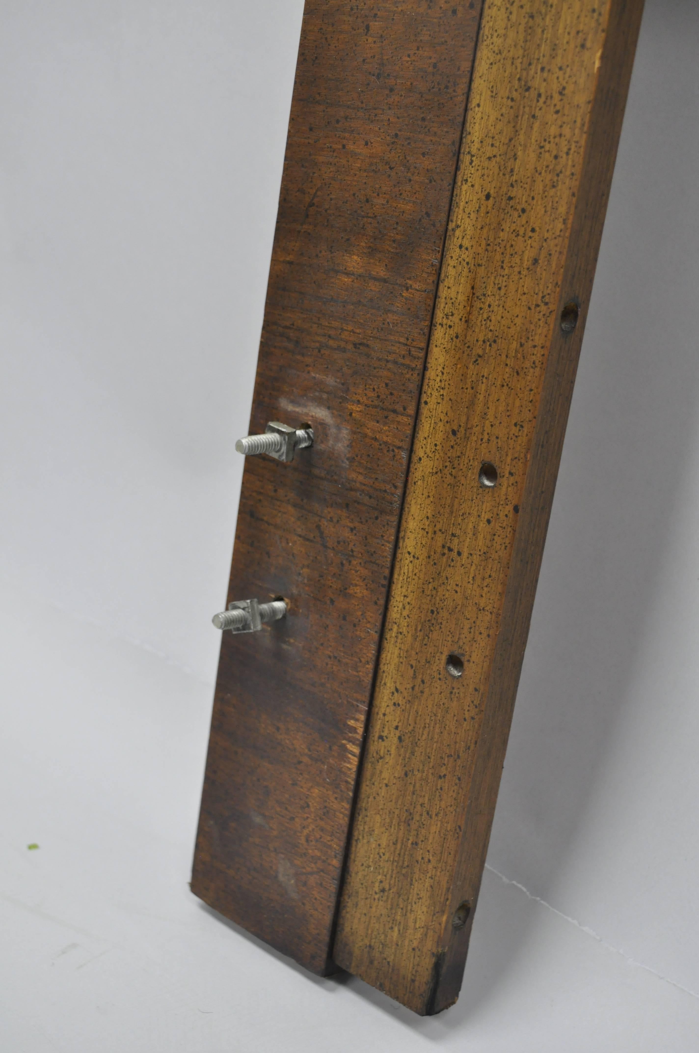 American Lane Brutalist Queen Full Size Bed Headboard Vintage Mid-Century Modern