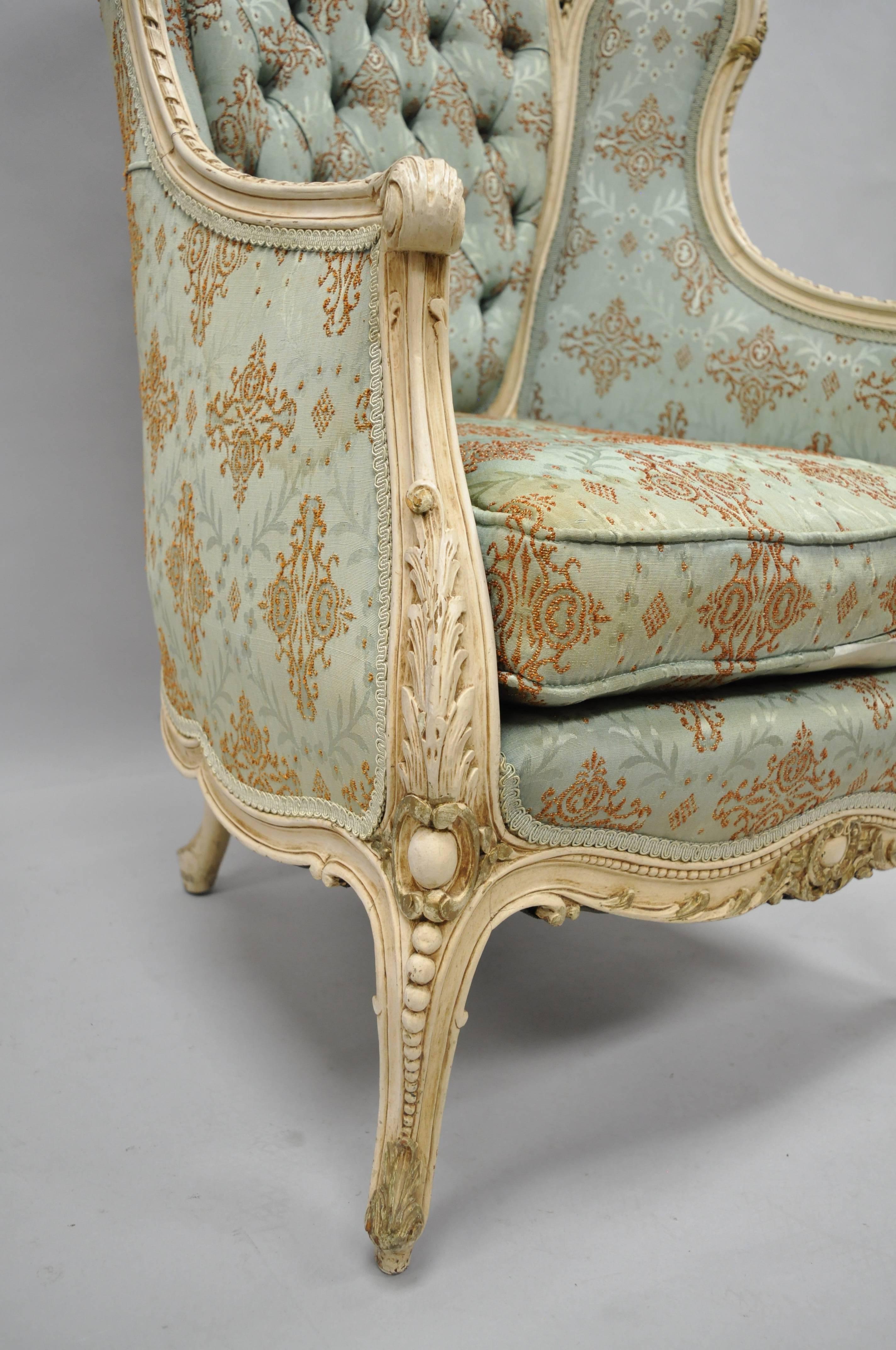 french wingback armchair