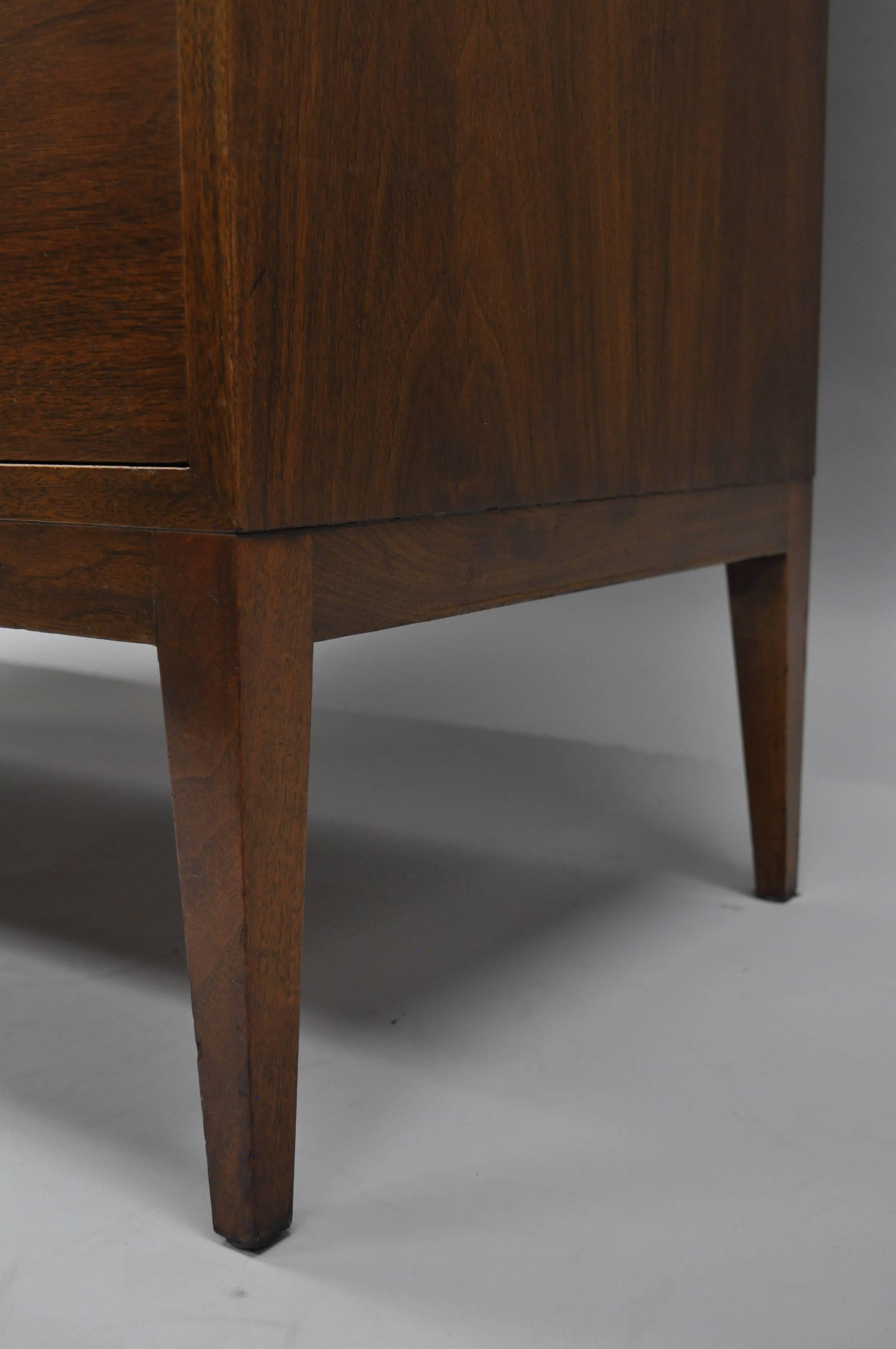 Paul McCobb Style Walnut Gentleman's Tall Chest Dresser Mid-Century Modern 1