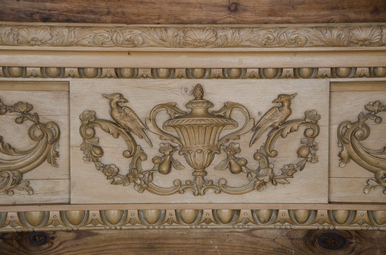 Original Georgian Carved Wooden Fireplace Surround