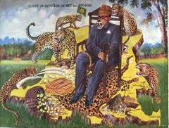 Painting by Monsengo Shula, African Contemporary Artist