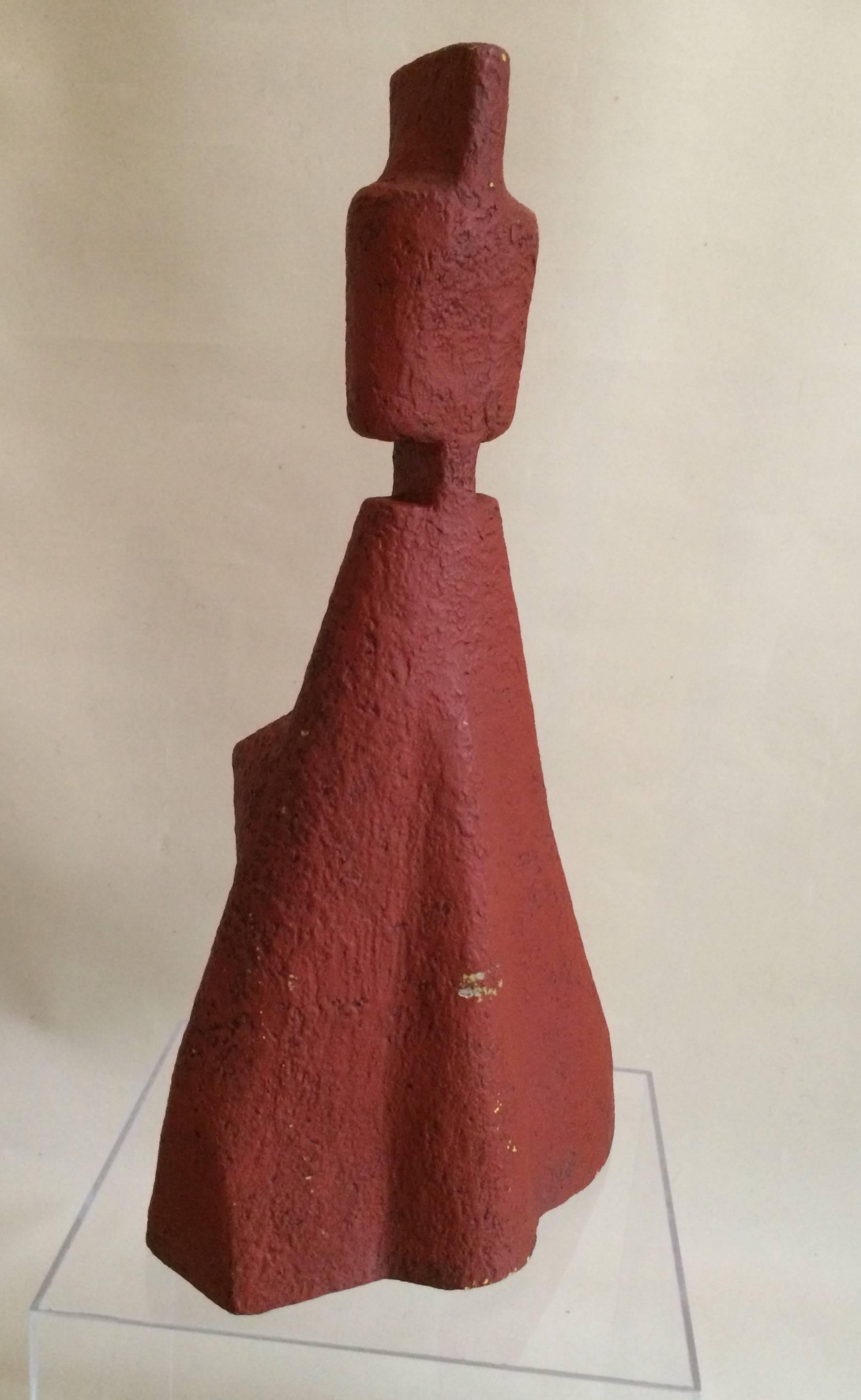 Pair of Abstract Sculptures in Resine in the Style of Max Ernst In Good Condition For Sale In Paris, ile de france