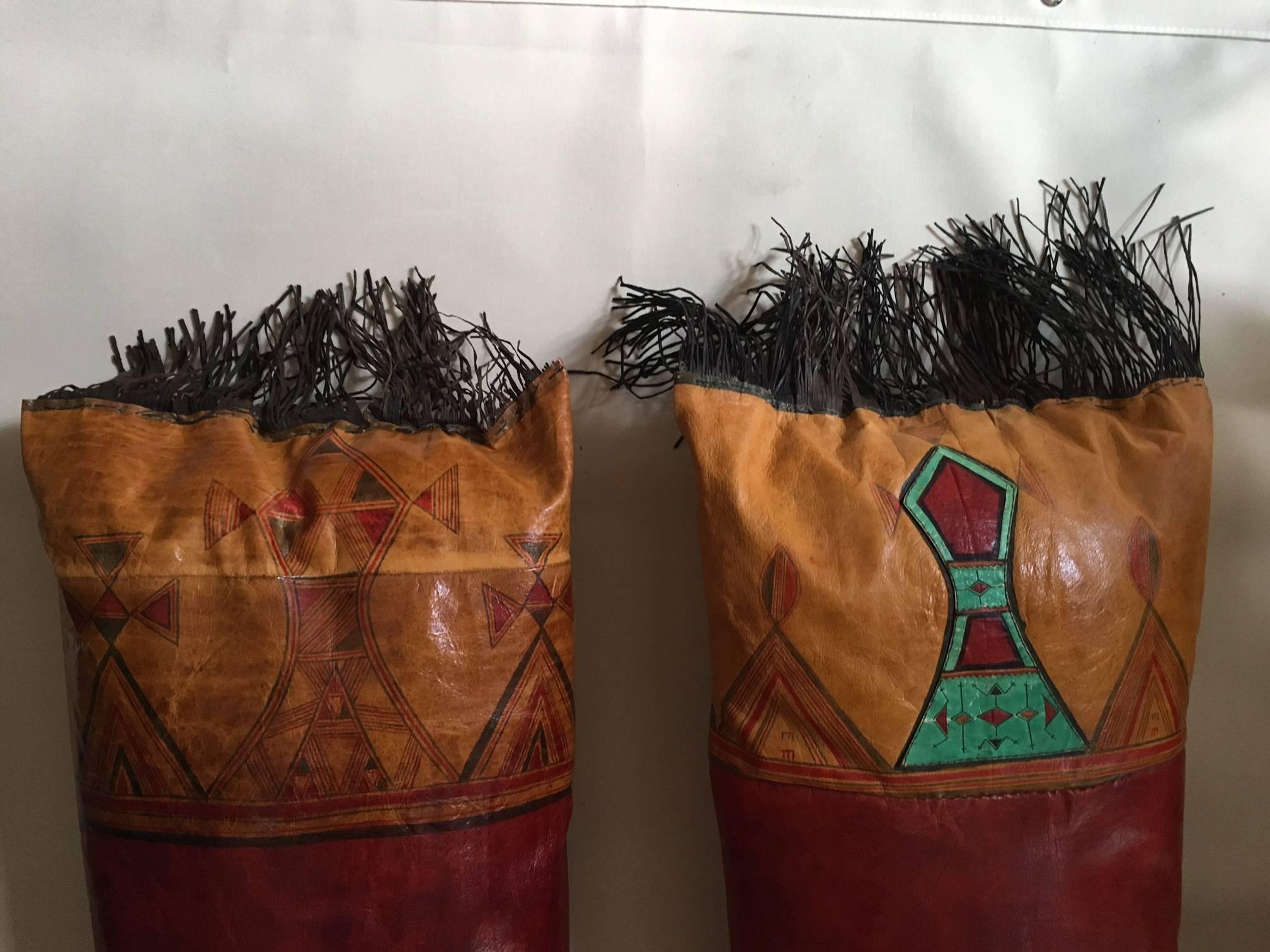 Two Old African Tuareg Pillow Sahara Niger West Africa For Sale 3