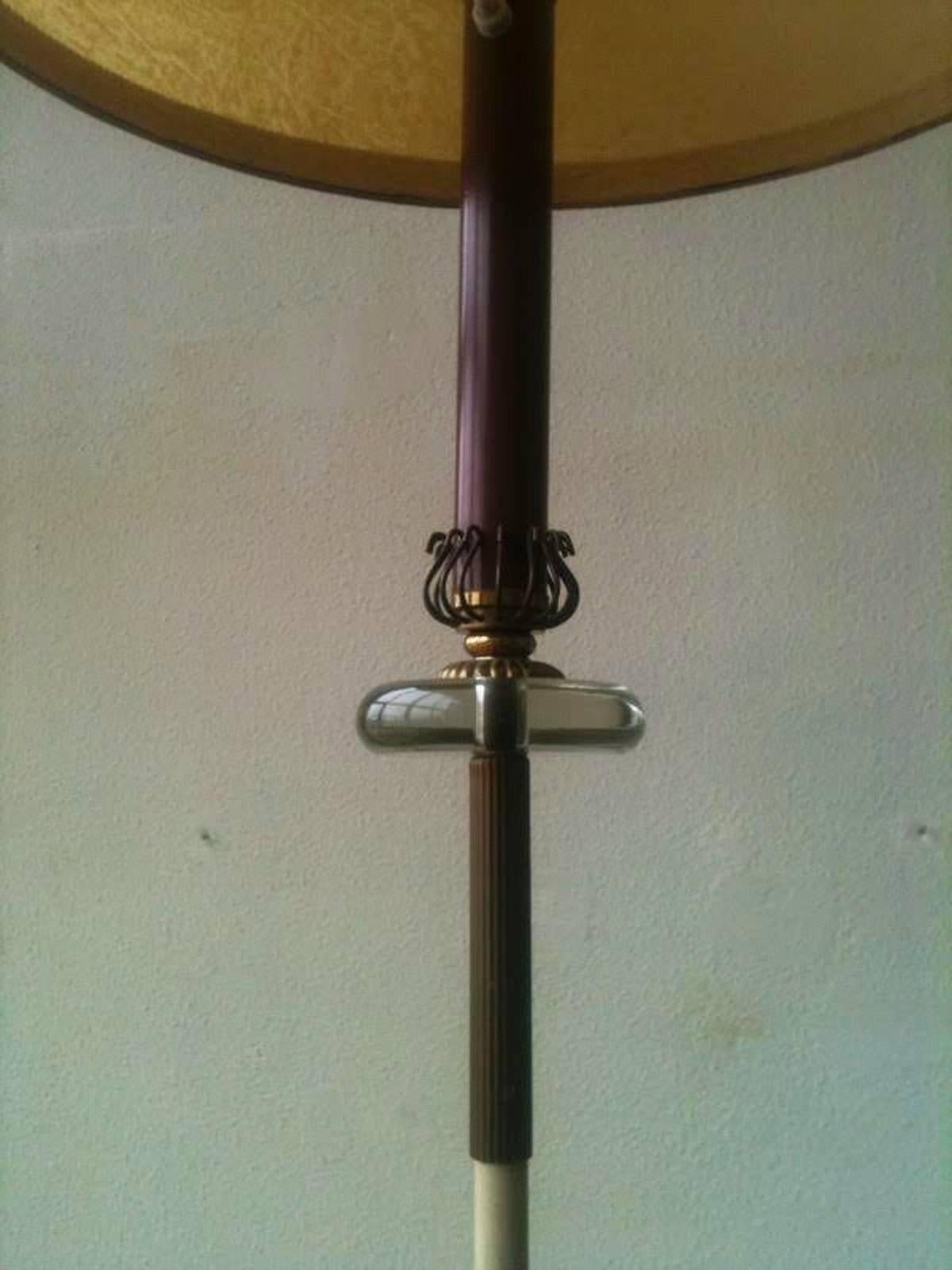 Maison Lunel Rare Floor Lamp, circa 1950 For Sale 1