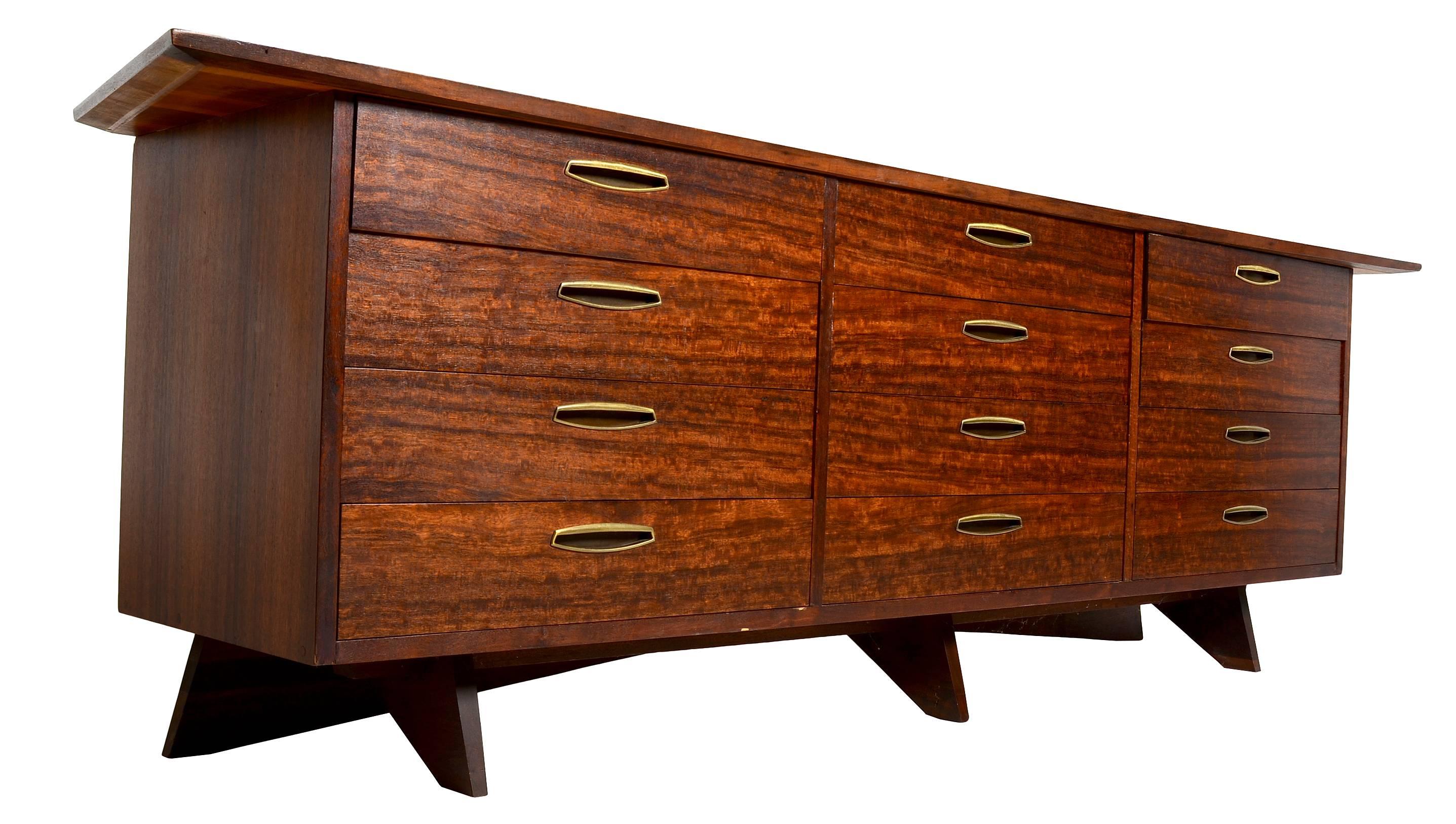 A splendid example of the iconic origins series chest of drawers by George Nakashima for Widdicomb.