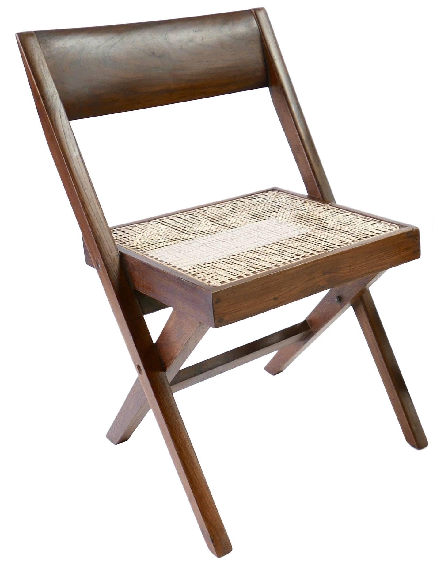 Indian Four Pierre Jeanneret Library Chairs
