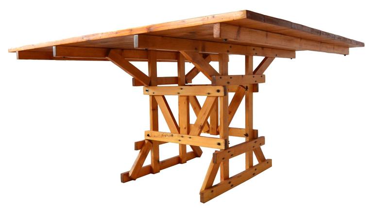 Important Enzo Mari Autoprogettazione Table For Simon 1973 At 1stdibs