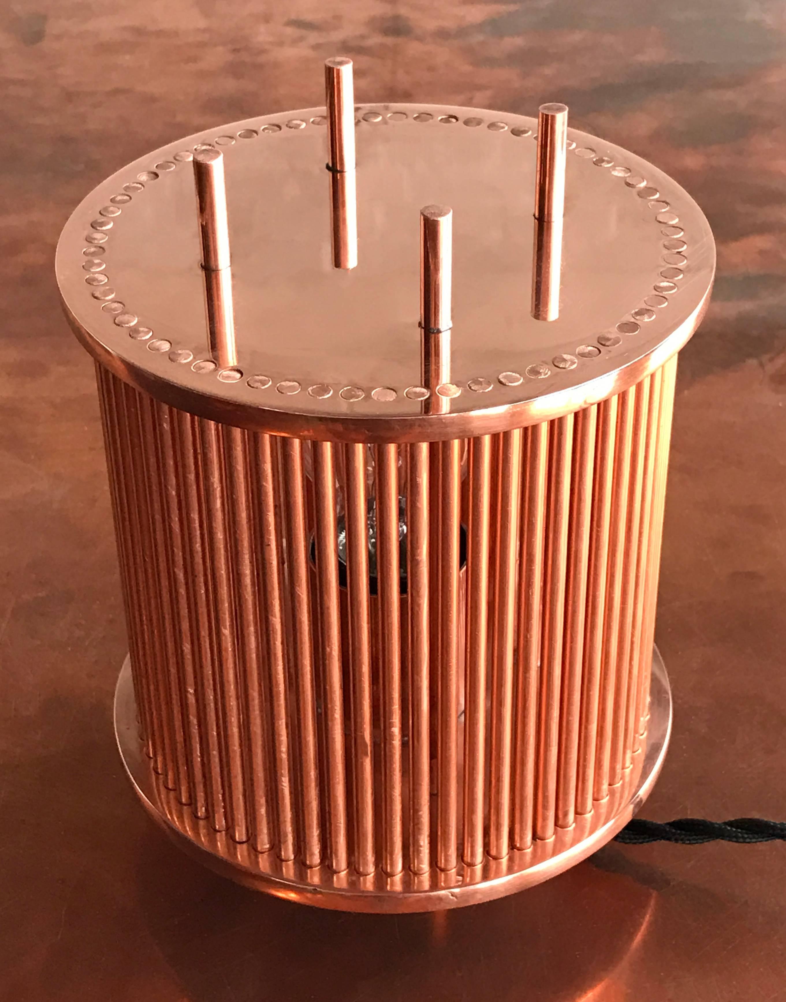 Canadian Solid Copper Table Lamp