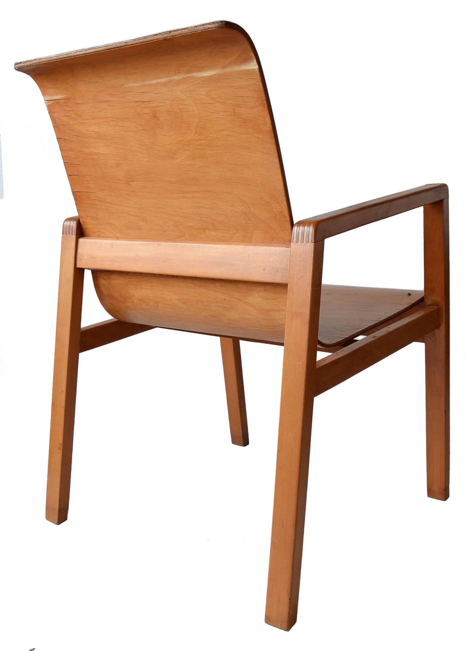 Finnish Alvar Aalto Hallway Chair No.403 for Finmar