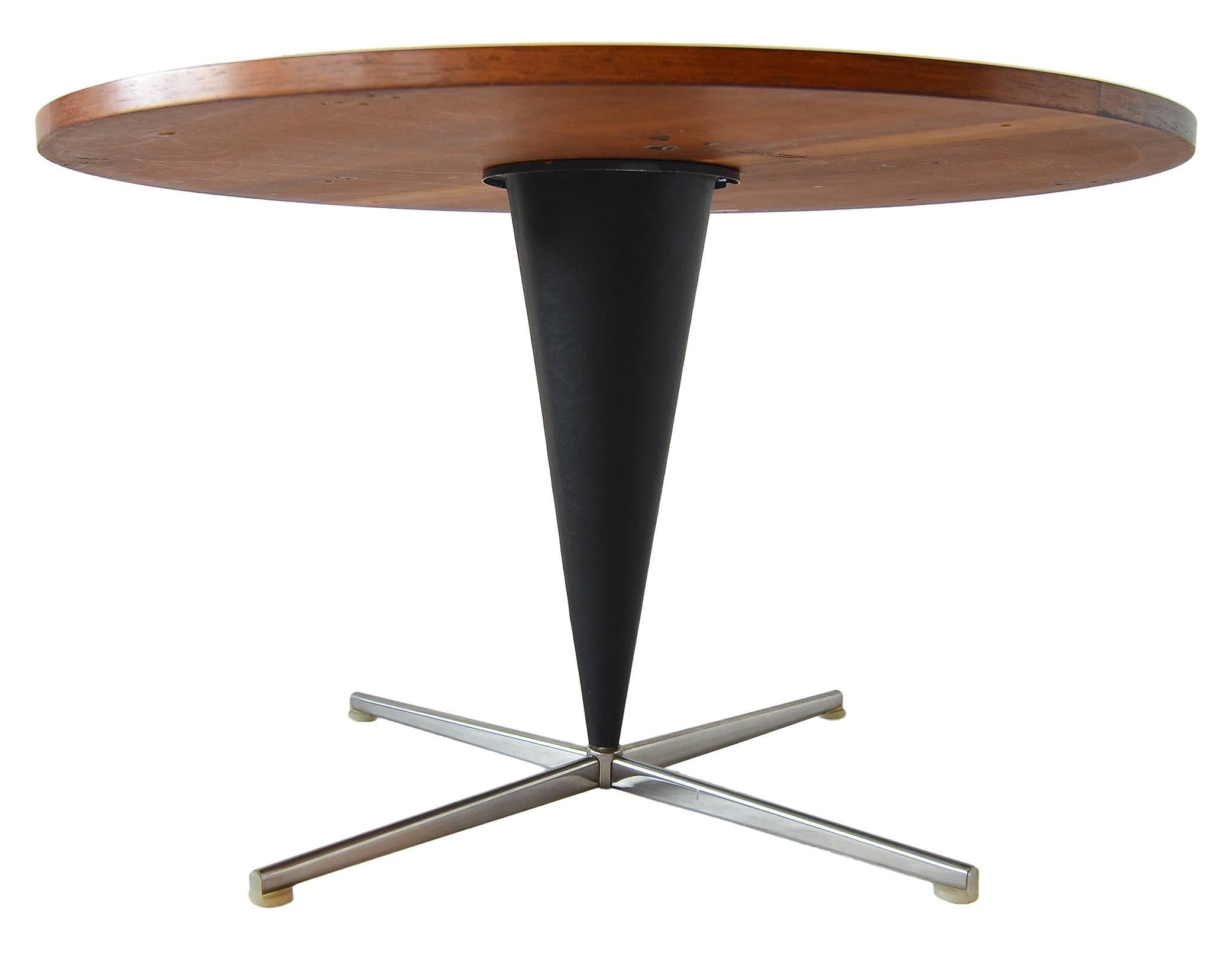 Scandinavian Modern Unusual Verner Panton Cone Table in Rosewood For Sale