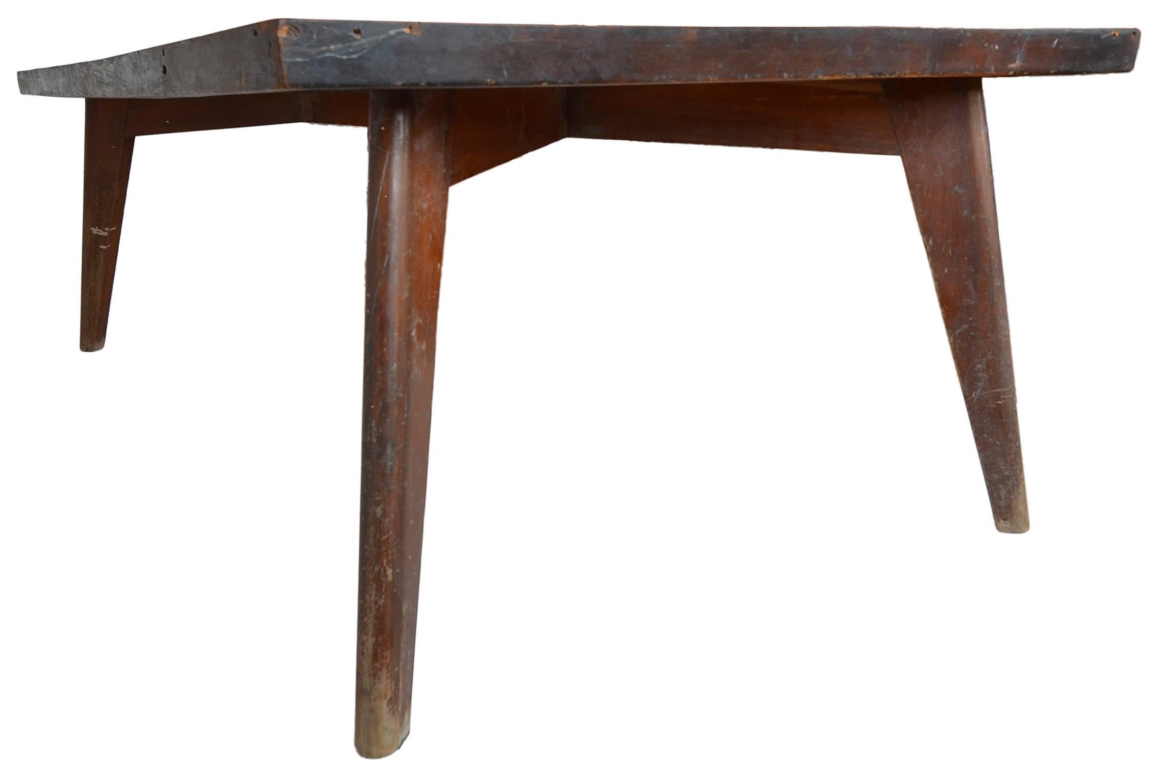  Pierre Jeanneret PJ-TA-01 Table for Chandigarh, circa 1960 In Good Condition In Toronto, Ontario