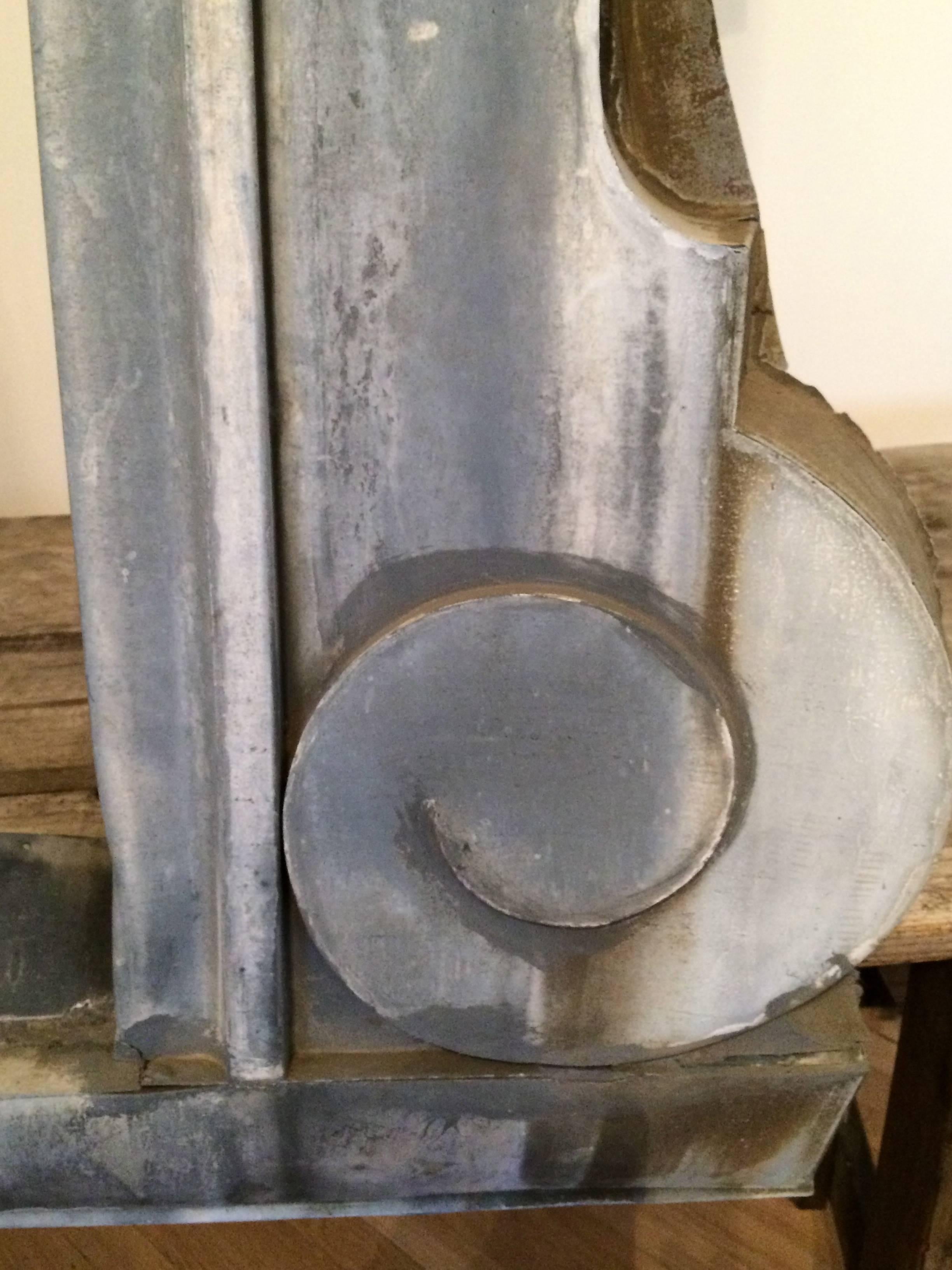 18th Century Large French Zinc Dormer In Good Condition For Sale In Nashville, TN