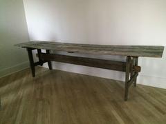 Bleached French Oak Farm Trestle Table