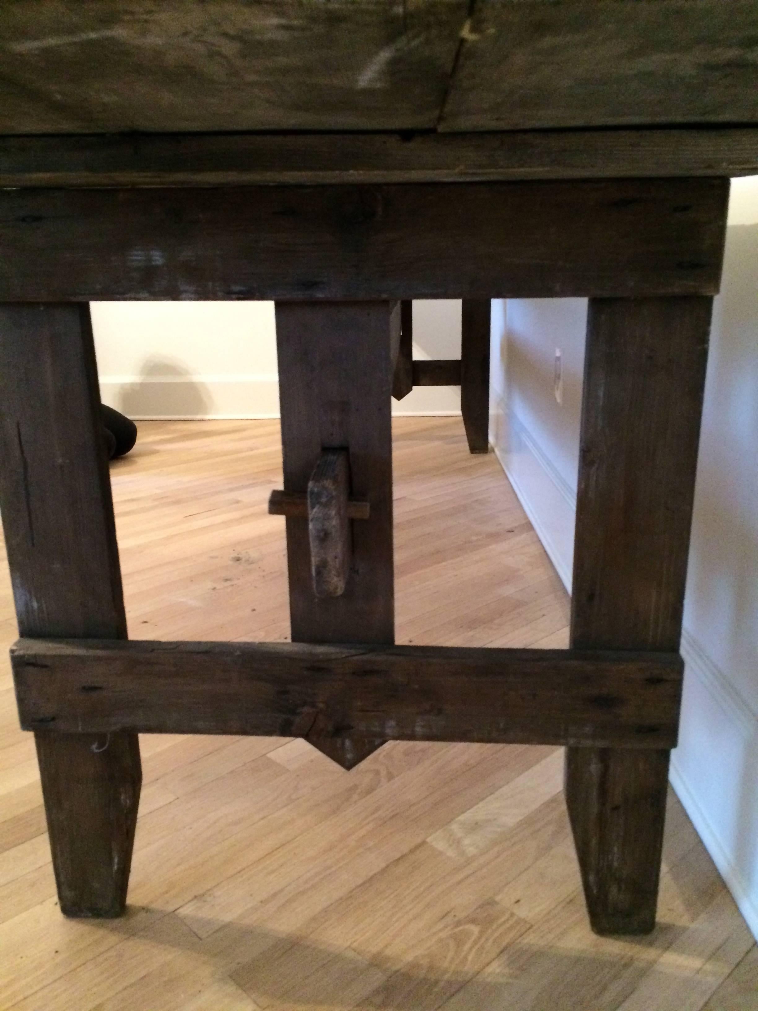 Bleached French Oak Farm Trestle Table 3