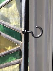 Antique French Stained Glass Shop Signs