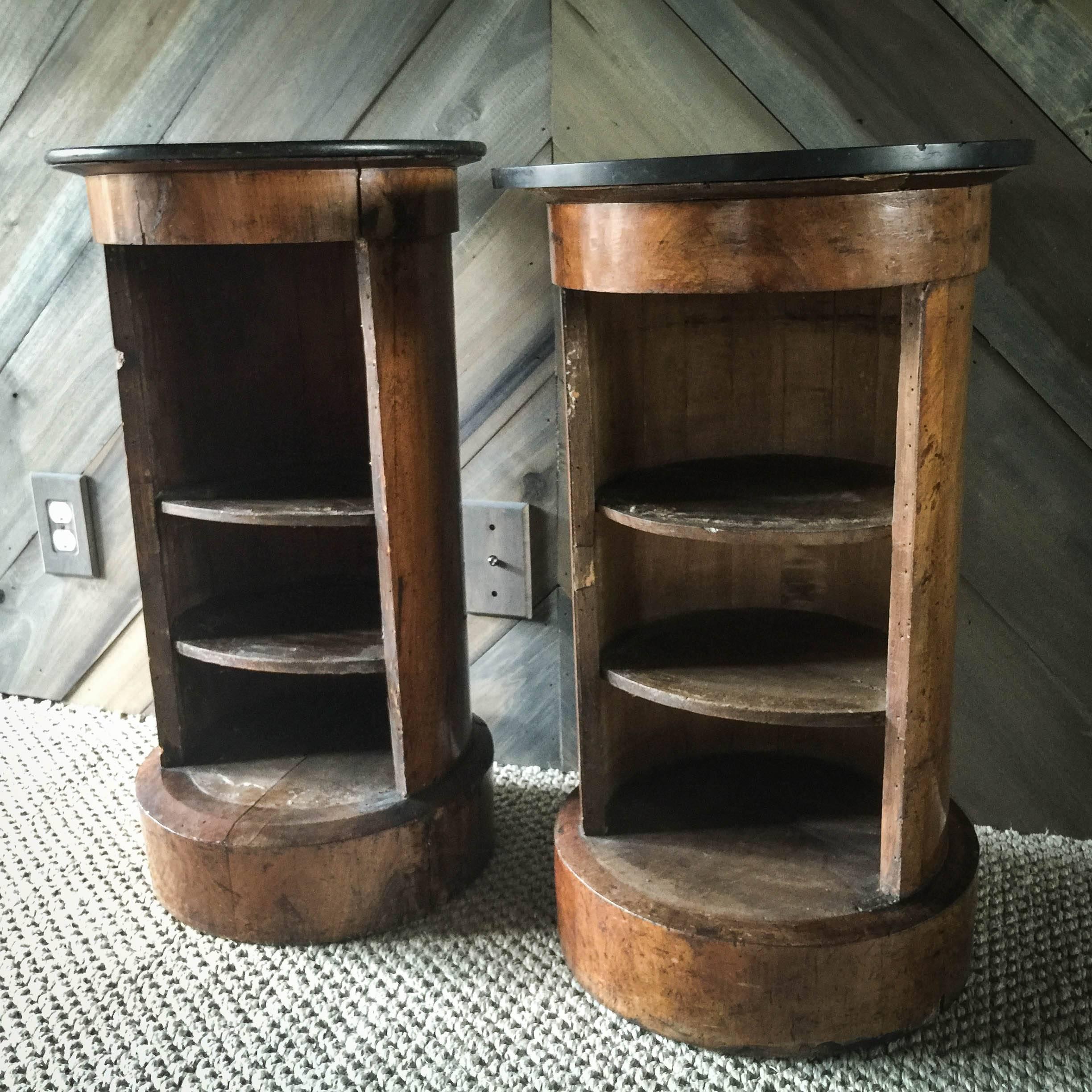 Mid-19th Century Two French 1930s Biedermeier Nightstands