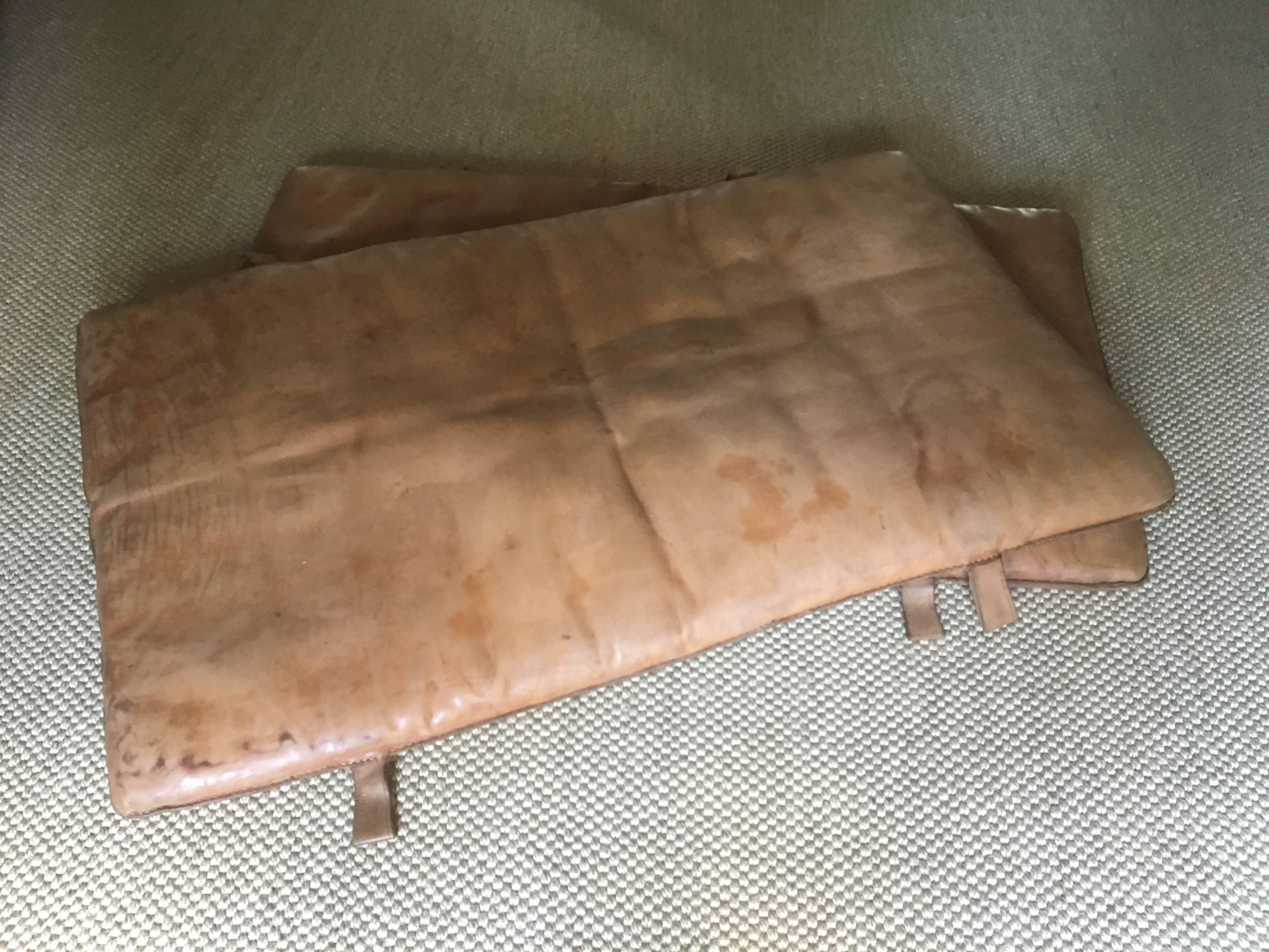 Leather Pair of Vintage Gym Mats from Czech Republic