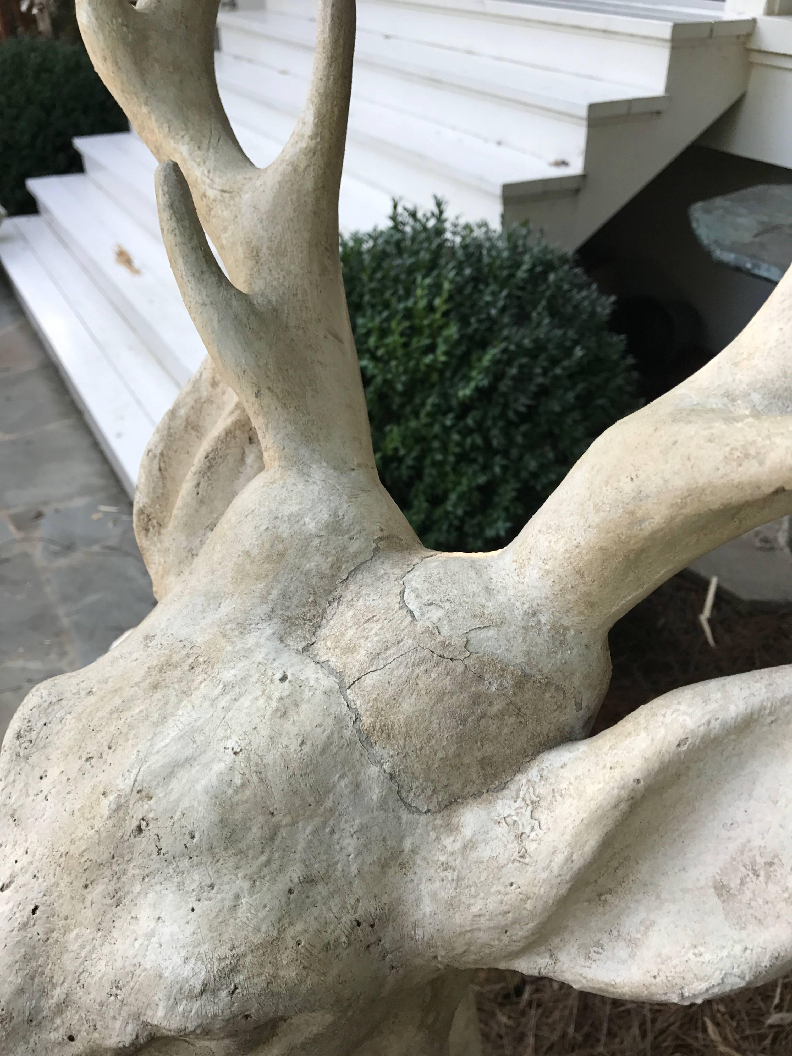 French Large Standing Deer Statue